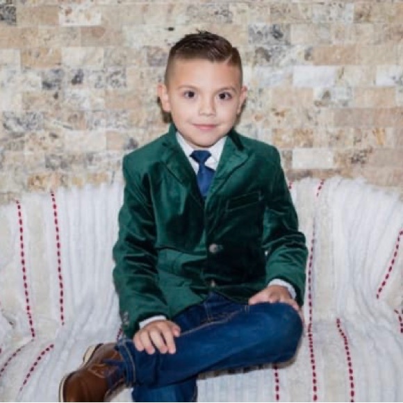 Janie and Jack Velveteen Hunter Green Blazer 2T - Picture 1 of 5